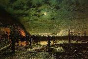 Atkinson Grimshaw In Peril oil